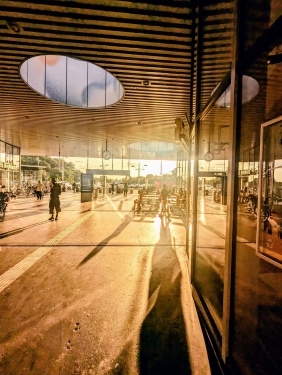 Abendsonne, Bahnhof Gesundbrunnen, Gesundbrunnen, Berlin, August 2024