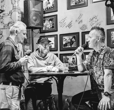 Adam Sikora, Boris Nielsen & Roland Scull, Speiches Rock & Blues Kneipe, Prenzlauer Berg, Berlin, October 2023