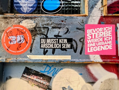 Aufkleber, Berlin, Mai 2024