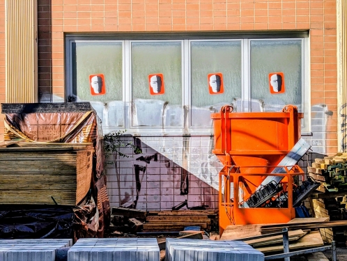 Baustelle, Ackerstraße, Mitte, Berlin, Juli 2024