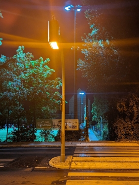 Behmstraße bei Nacht, Gesundbrunnen, Wedding, Oktober 2023