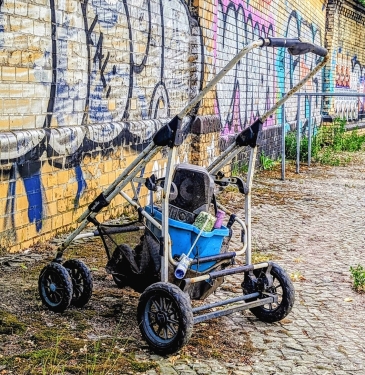 Boomboxbuggy, Park am Nordbahnhof, Gesundbrunnen, Berlin, Mai 2024