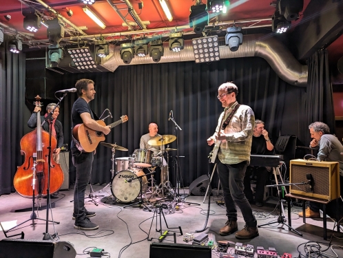 Francois Perdriau, Antoine Villoutreix, Yatziv Caspi, Kalle Zeier, Philipp Mandelarz & Florent Chaintiou, Privatclub, Kreuzberg, Berlin, April 2024