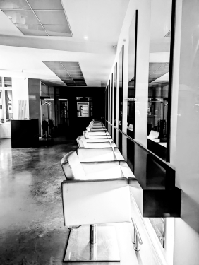 Friseursalon, Rosenthaler Straße, Mitte, Berlin, Mai 2024