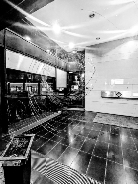 Urban Art, Hauseingang, Kleine Rosenthaler Straße, Mitte, Berlin, Mai 2024