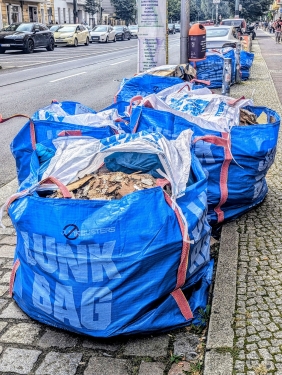 Junk Bags, Eberswalder Straße, Prenzlauer Berg, Berlin, August 2024