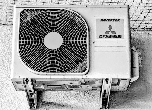 Klimaanlage, Parkhaus Wedding, Gesundbrunnen, Berlin, August 2024