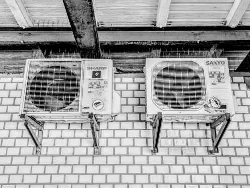 Klimaanlagen, Bahnhof Westkreuz, Charlottenburg-Wilmersdorf, Juni 2024