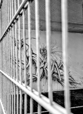 Mural, Juli Jahh, Urban Canvas Parkhaus Wedding, Gesundbrunnen, Berlin, August 2024