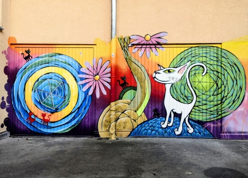 Mural, Kastanienallee, Prenzlauer Berg, Berlin, August 2024