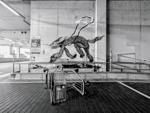 Mural, Urban Canvas Parkhaus Wedding, Gesundbrunnen, Berlin, August 2024