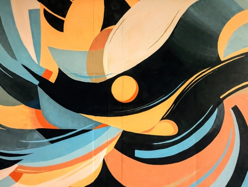 Mural, khvylyaua (Andrii Kovtun), Urban Canvas Parkhaus Wedding, Gesundbrunnen, Berlin, August 2024