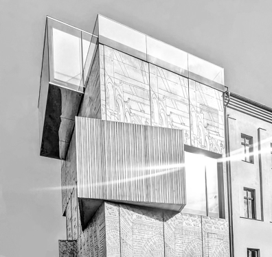 Museum für Architekturzeichnung, Christinenstraße, Prenzlauer Berg, Berlin, Mai 2024