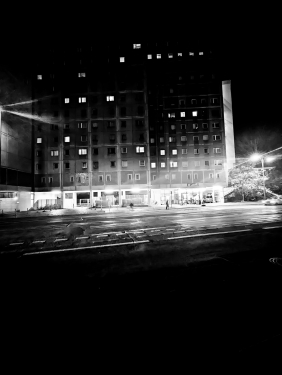 Plattenbau, Memhardstraße, Mitte, Berlin, Mai 2024