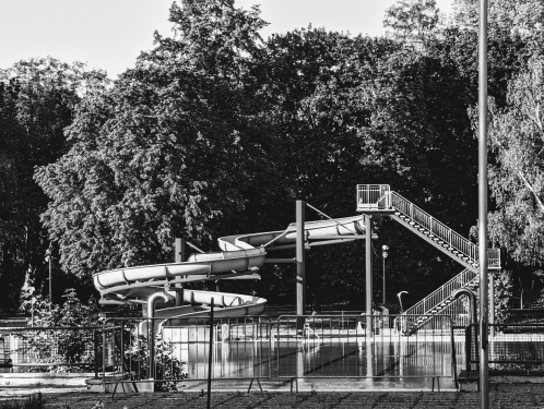 Sommerbad Humboldthain, Gesundbrunnen, Berlin, Mai 2024