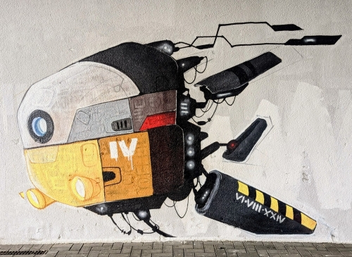 Space Trailer Number IV, Magdalena Wiegner, Urban Canvas Parkhaus Wedding, Gesundbrunnen, Berlin, August 2024