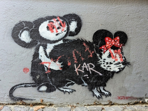 Stencil, Kastanienallee, Prenzlauer Berg, Berlin, August 2024