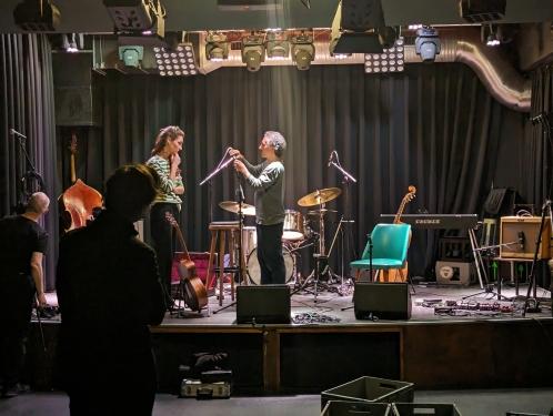 Thomas Künzel, Christoff Raphaël Mortagne (Chrismo), Vero Nouk & Florent Chaintiou, Privatclub, Kreuzberg, Berlin, April 2024