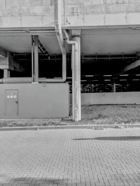 Überwachungskamera, Parkhaus Wedding, Gesundbrunnen, Berlin, August 2024