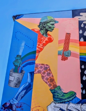 Mural, Dedicated to, Various & Gould, Oderberger Straße, Prenzlauer Berg, Berlin, Juni 2024