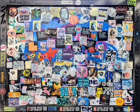 Urban Art, Park am Nordbahnhof, Mitte, Berlin, Juli 2024