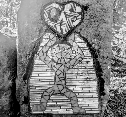 Urban Art, Park am Nordbahnhof, Mitte, Berlin, Juli 2024