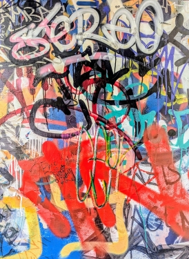 Urban Art, Park am Nordbahnhof, Mitte, Berlin, Juli 2024