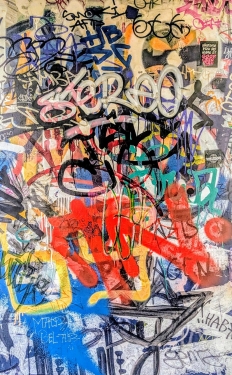 Urban Art, Park am Nordbahnhof, Mitte, Berlin, Juli 2024