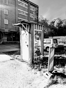 Wachhäuschen, Berlin, Oktober 2023