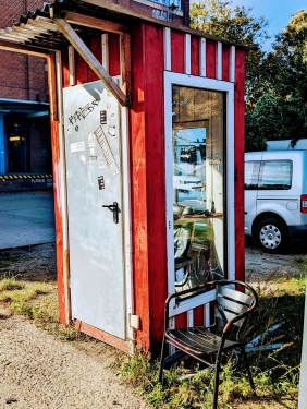 Wachhäuschen, Berlin, Oktober 2023