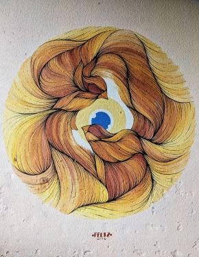 Mural, FELIZ, Urban Canvas Parkhaus Wedding, Gesundbrunnen, Berlin, August 2024